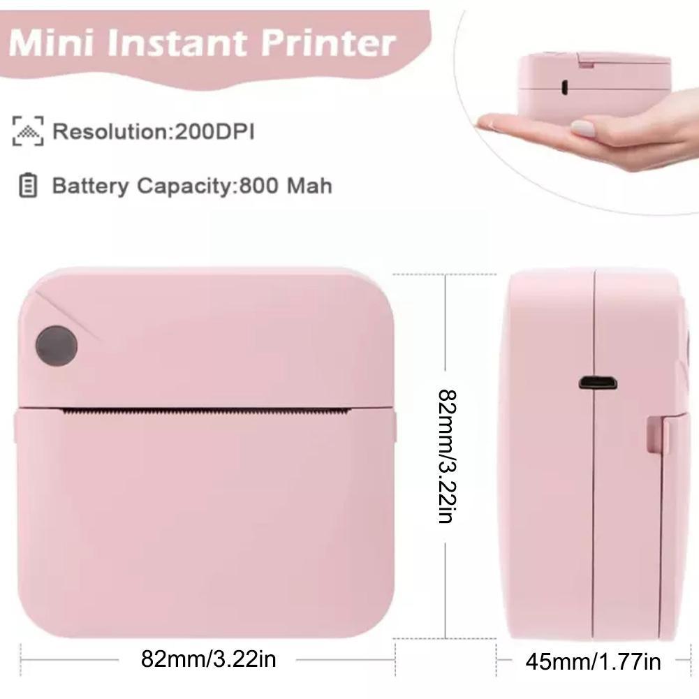 Mini Pocket Thermal Label Portable Printer for Apple and Android