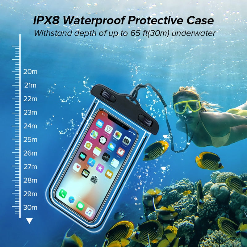 Waterproof Phone Bag for Apple and Android